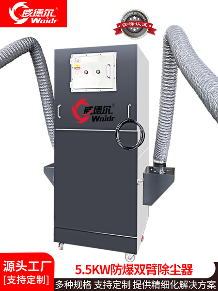 威德爾5.5KW防爆多管凈化除塵設備