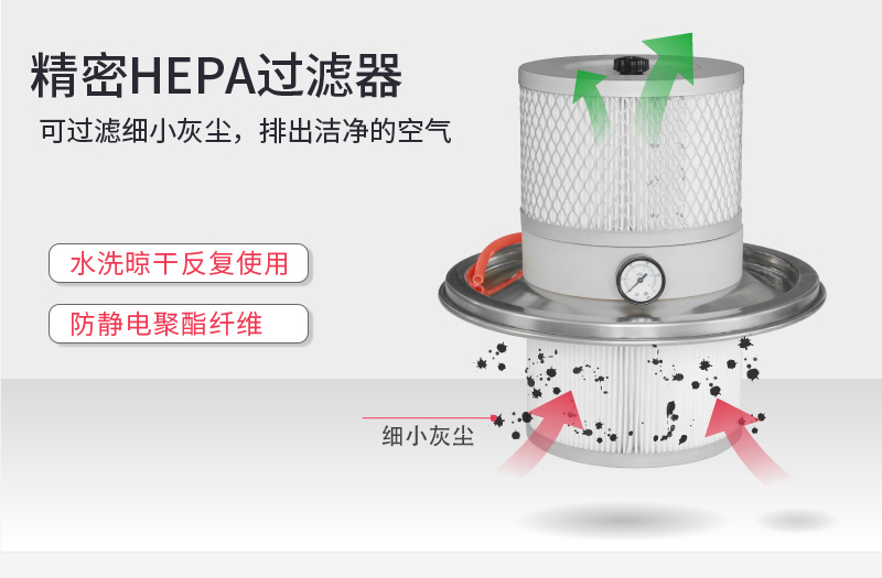 气源气动工业移动式吸尘器滤芯